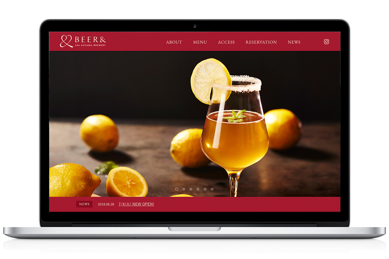 クラフトビール醸造所 BEER&（ビアランド）WEBサイト