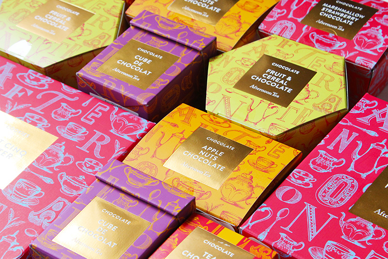 アフタヌーンティー・ティールーム「冬季チョコレート」パッケージデザイン_2