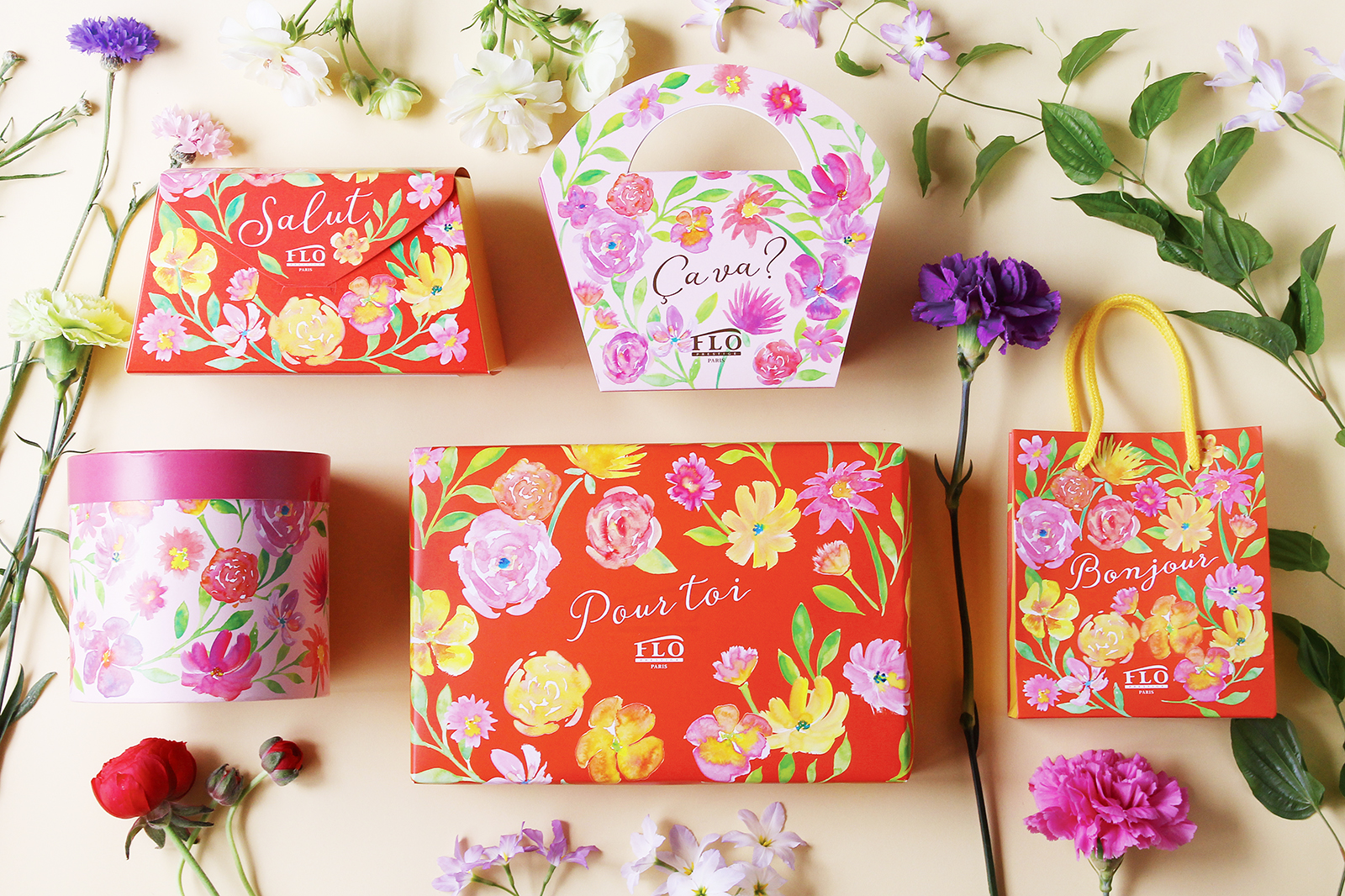 FLO「母の日 焼き菓子ギフト」パッケージデザイン2019_1