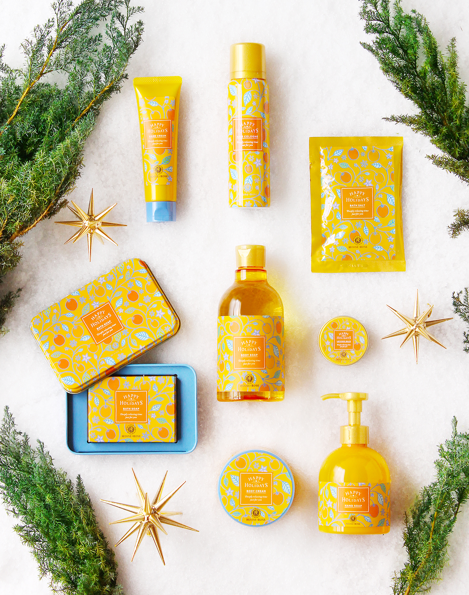 ハウス オブ ローゼ「ハッピーホリデーズ」パッケージデザイン