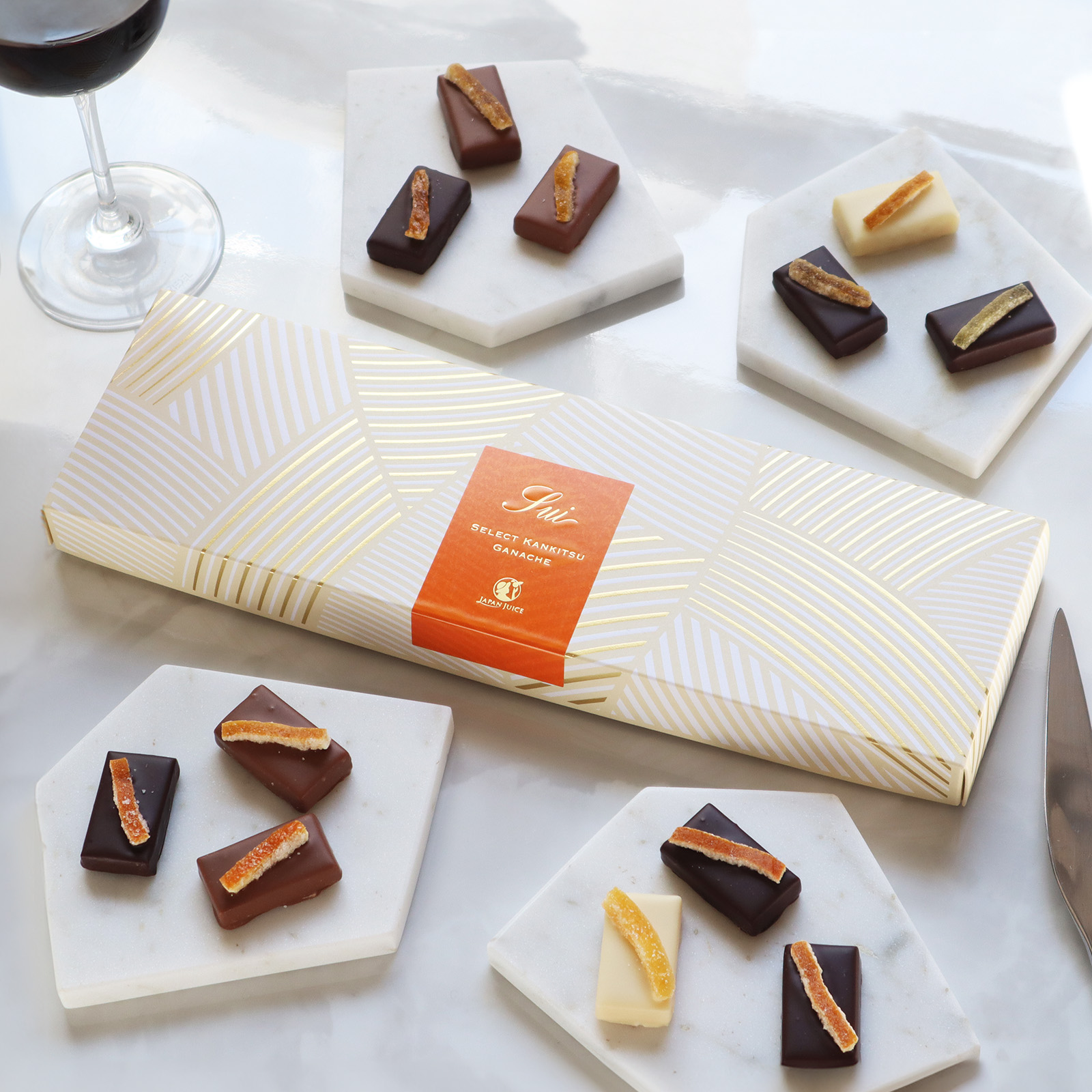 JAPAN JUICE（日本果汁） セレクトカンキツガナッシュ「SUI」パッケージデザイン_1