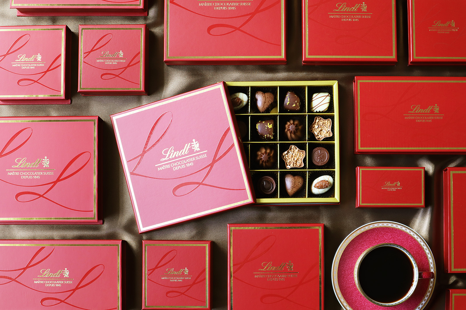 リンツ トリュフ&プラリネ&焼き菓子「フォーマルギフトコレクション」 パッケージデザイン_1