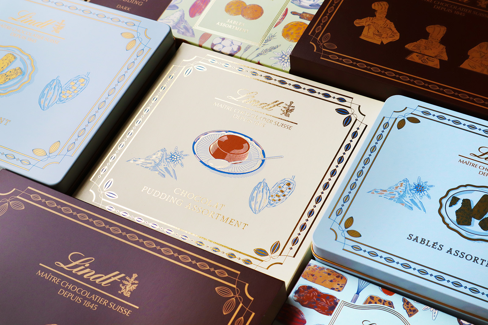 リンツ サブレ＆プディング パッケージデザイン_1