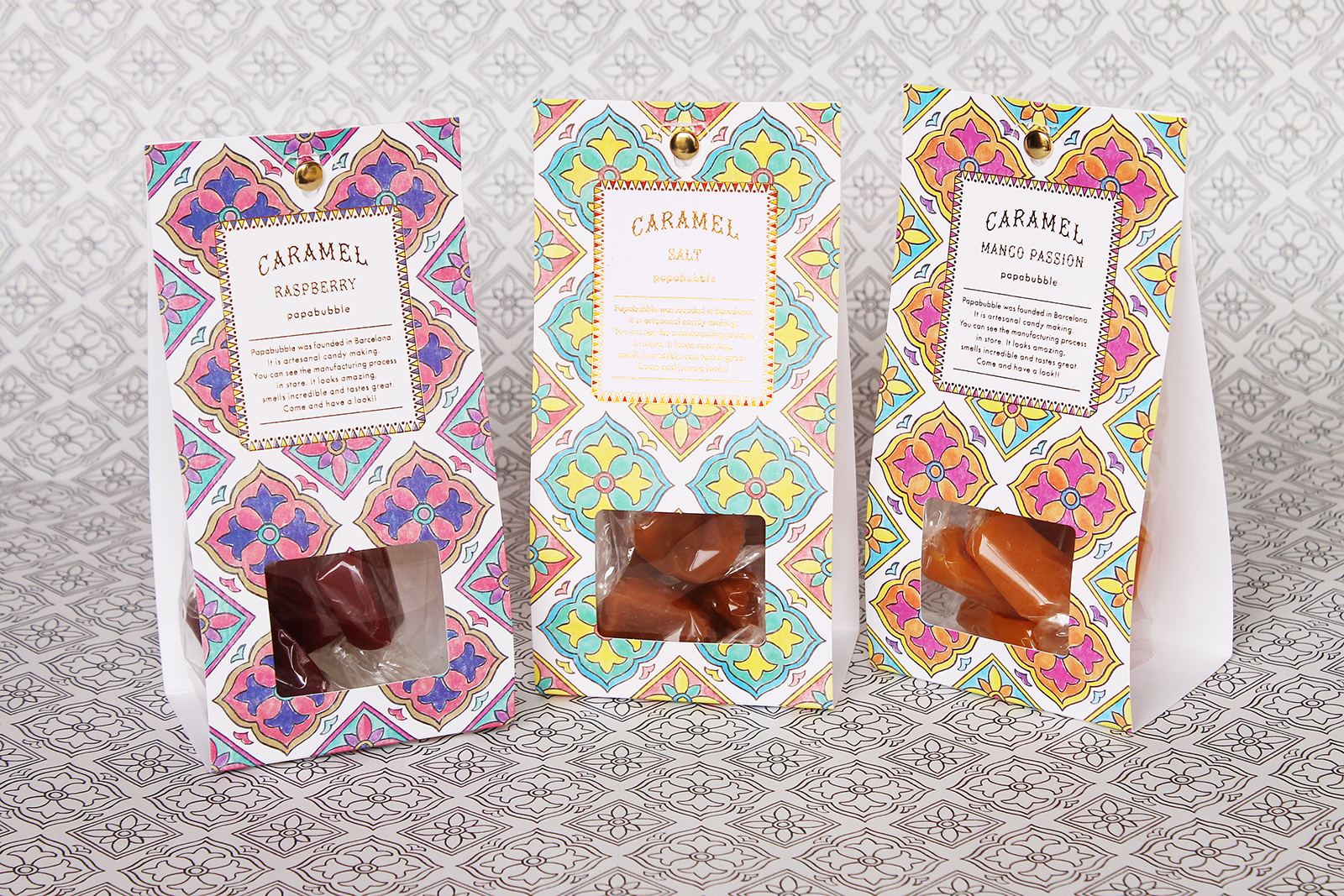 PAPABUBBLE（パパブブレ）「キャラメル」パッケージデザイン_1